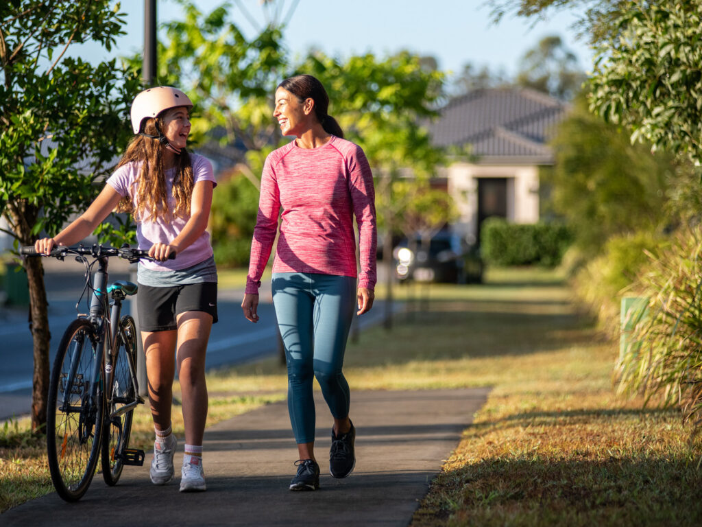 Moving to Toowoomba - mother and daughter enjoying Botanic HIghfields lifestyle